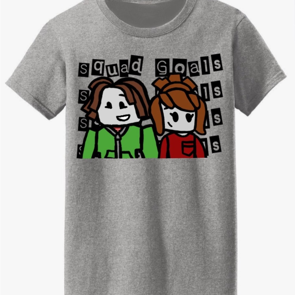 Roblox Grey Adult Graphic Shirt